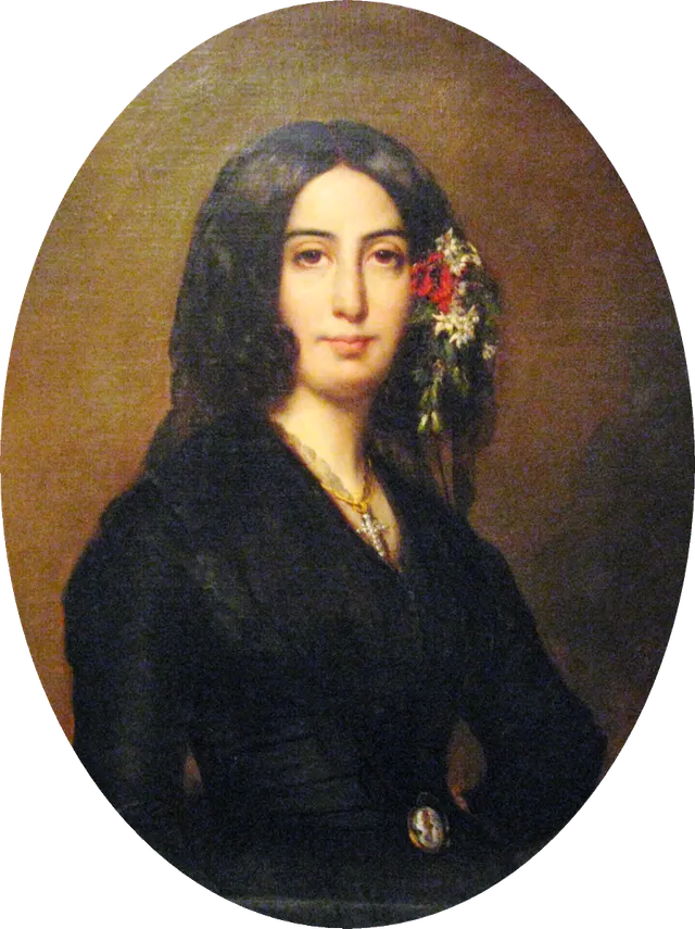 Porträt von Georges Sand (Auguste Charpentier)